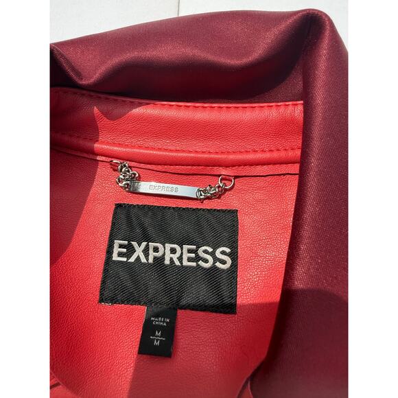 Express Pink Biker Jacket - Picture 2 of 3